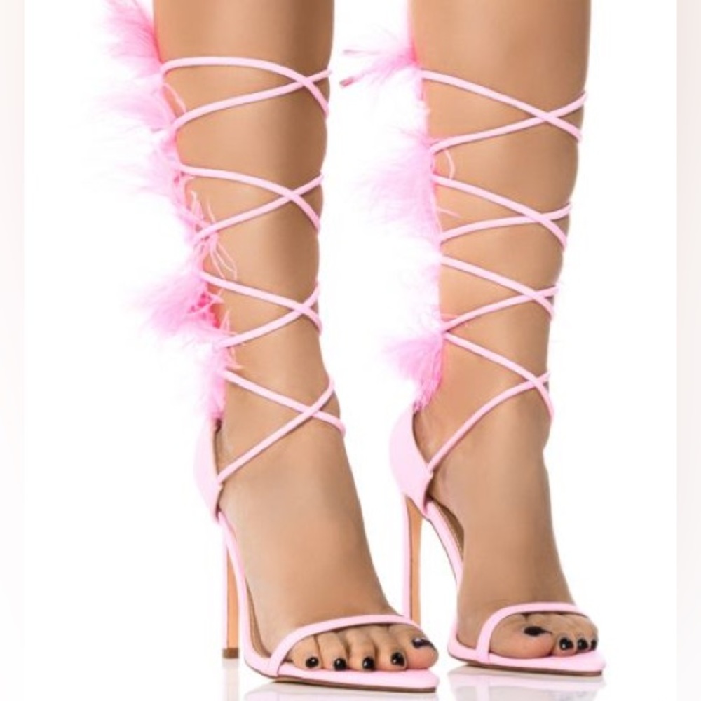 Feather Sandal open pointed toe silhouettes